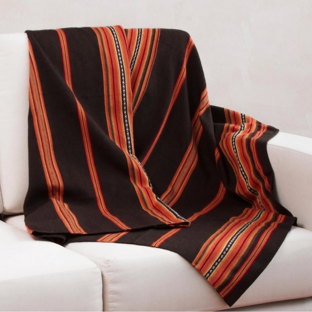 NOVICA➕Alpaca Wool Blend Throw